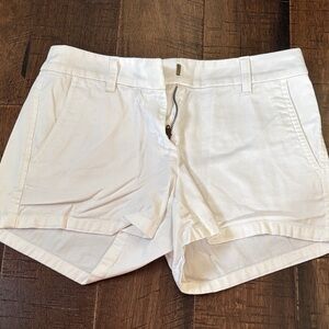 Classic White Women's Cotton Blend Shorts J Crew